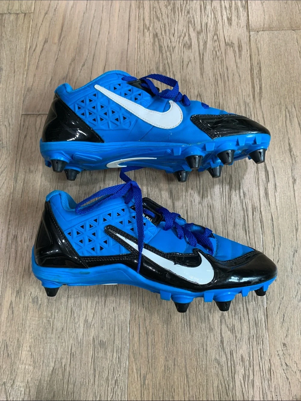 Nike Alpha Strike 3/4 TD Mens Football Cleats 579370-014 Blue/Black Size 8
